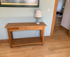 hall table solid oak