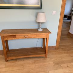 hall table solid oak