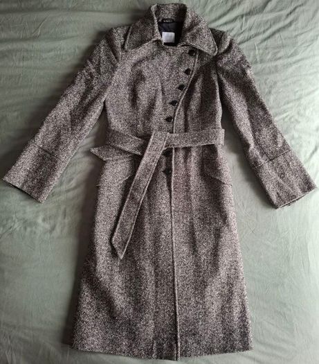 OASIS bk/wt heavy coat