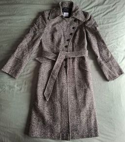 OASIS bk/wt heavy coat
