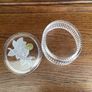 Vintage French lead crystal lidded trinket dish Image 5