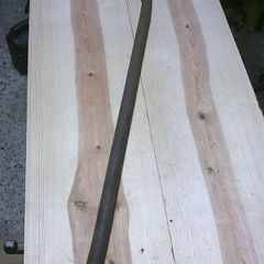 Old Irish blacksmith made wheelwright's tyre dog