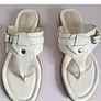 Hush Puppies Oni Nishi White Leather Toe Post Sandals UK3 EU36 Wide Fit BNIB  CAN POST Image 3