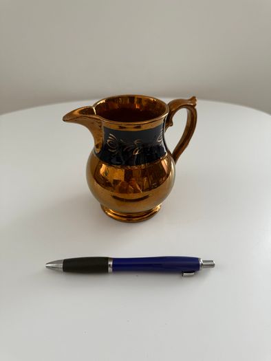 Antique Victorian Staffordshire Copper Lustreware Collection. 5 Pieces