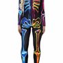 Women Halloween Costume 3D Print Long Sleeve Skinny Skeleton Catsuit Cosplay Jumpsuit (MULTIPLE STYLES) Image 3