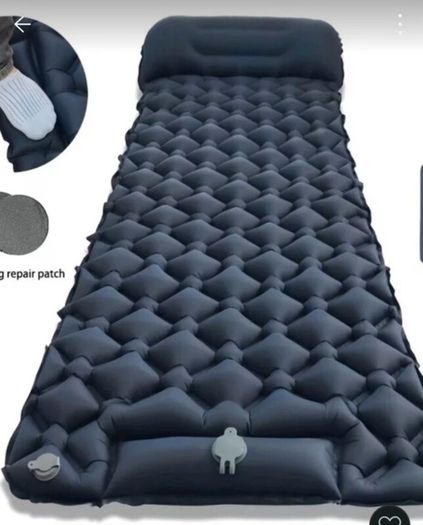 2x New Self inflatable camping mats with built in pump and Headrest