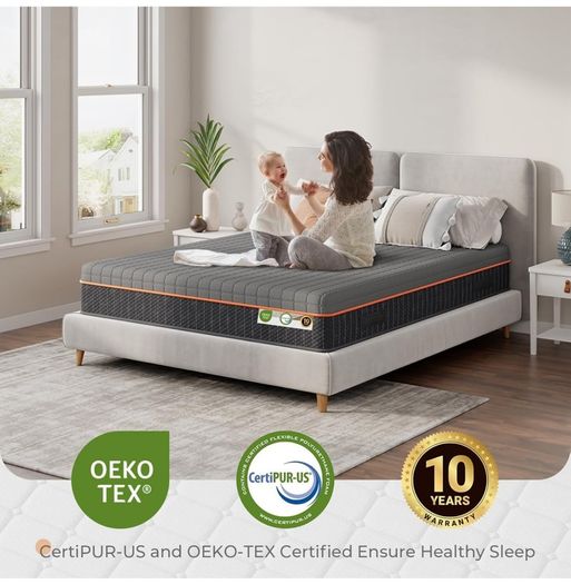 King Size Mattresses 5FT, 20CM Gel Memory Foam Mattress, Breathable