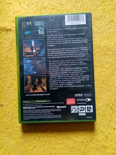 French version Dark project Deadly Shadows Xbox Original Games Original Pal version