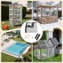 Clear Tarpaulin Waterproof Heavy Duty 2mx3m PVC Transparent Sheet with Reinforced Edges & Eyelets for Camping,Garden,Gazebo & Outdoor Roof Protection Image 5