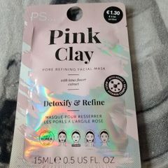 Pink clay face mask
