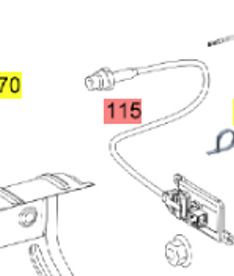 Part number: A011153732864. Nox sensor downstream