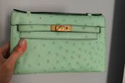 Ostrich skin bag
