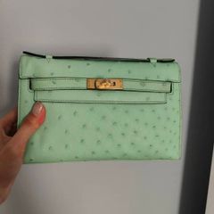 Ostrich skin bag