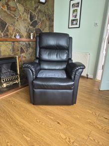 Leather recliner