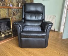 Leather recliner