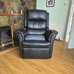 Leather recliner