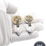 Vintage 925 Sterling Silver Chunky Heavy Stud Earrings Image 6