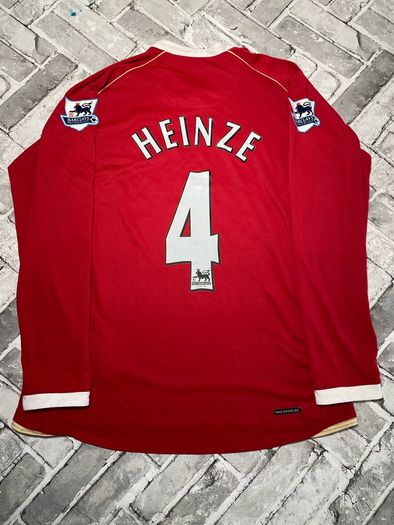 Nike Manchester United Mens 2006/2007 Home Long Sleeve Jersey No.4 Heinze Size Medium