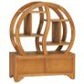 Cabinet with Yin Yang Shelf 68x26x83 cm Solid Teak Wood Image 5