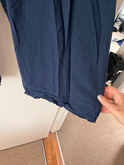Navy wide trousers