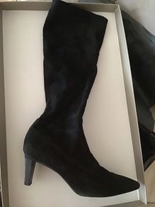 boots black suede uk 7