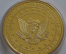 Barack Obama U.S.A 24 karat Gold plated President  2009-2013