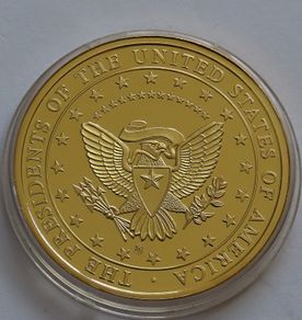 Barack Obama U.S.A 24 karat Gold plated President  2009-2013