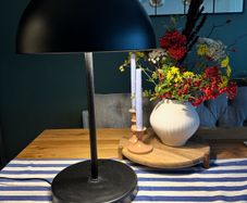 Black table lamp