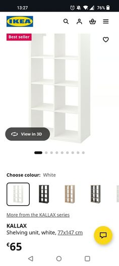 Kallax shelving unit