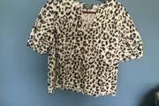 Wyse London leopard print top