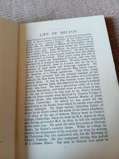 1930s-1940s Lycidas. John Milton. William Wordsworth. Dept. Of Education. Ireland. Vintage.