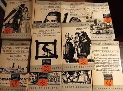 1960s 10 Classic Works of Literature in German Language. German Books. Vintage.