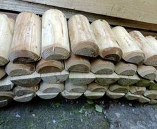 Logroll Edging Unused and Used