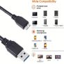 USB 3.0 Male A to Micro B Cable For External Hard Drive Disk HDD Data Cord Power Charging Cable Image 5