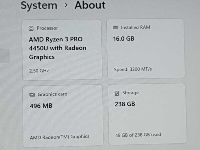 Lenovo ThinkPad L14 Gen 1 | Ryzen 3 Pro 4450U | 16GB RAM | 256GB NVMe | Windows 11 Pro