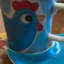 Chicken plate and cup set Image 2
