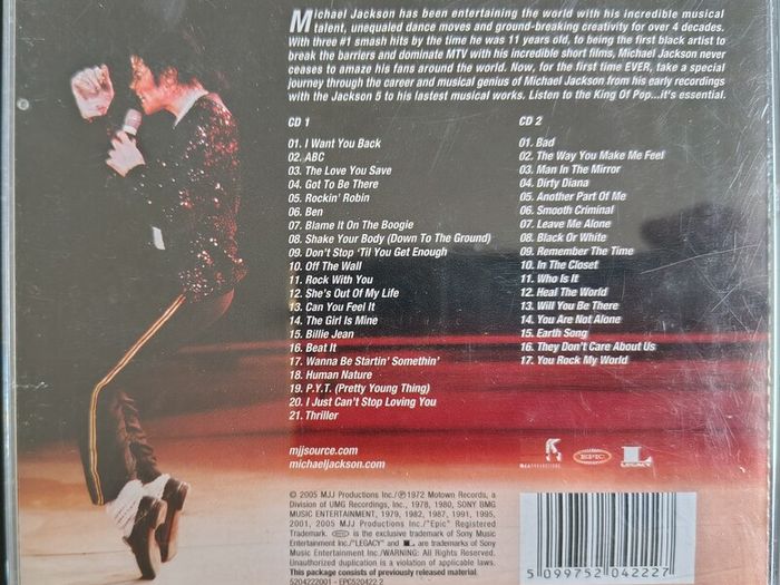 Michael Jackson - The Essential 2 x CD (2005) Greatest Hits Pop Funk Disco EX+