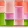 Kids Toy Storage Organizer with 12 Plastic Bins  White Wood with Pink Bins Image 2