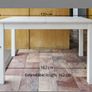 Extendable White Dining Table, 4 Bar Stools Image 3
