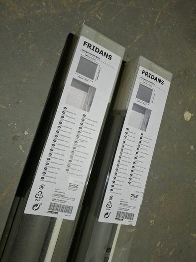 FRIDANS Block-out roller blind, grey, 180x195 cm