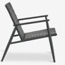 Lounge chair black leather look Edderup Image 3