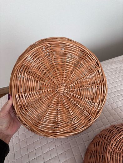 Round Basket With Lid