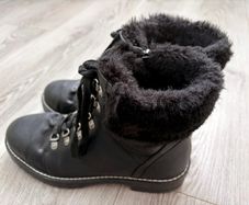 Dunnes Fur Hiker Boots Size 40 or 6.5 uk