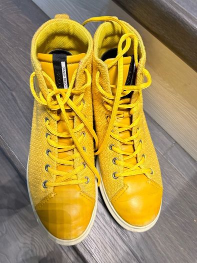 Yellow ECCO boots women size UK 4