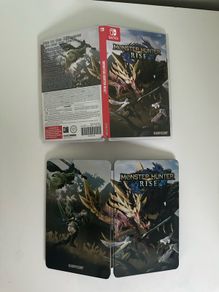 Nintendo Switch Monster Hunter Rise game and Steelbook