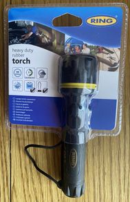 Ring heavy duty rubber torch LED