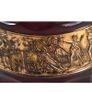 Rare amethyst signed Walther glass vase with gold relief Image 5
