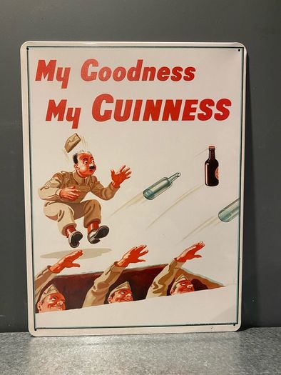 Large Guinness Tin Metal Sign
