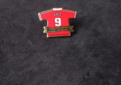 Manchester United : Cole No.9 Team Shirt/Jersey , Lapel Pin Badge