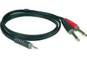 Klotz AY5 3mtr Mini jack - 2x Mono jack 3Mtr
